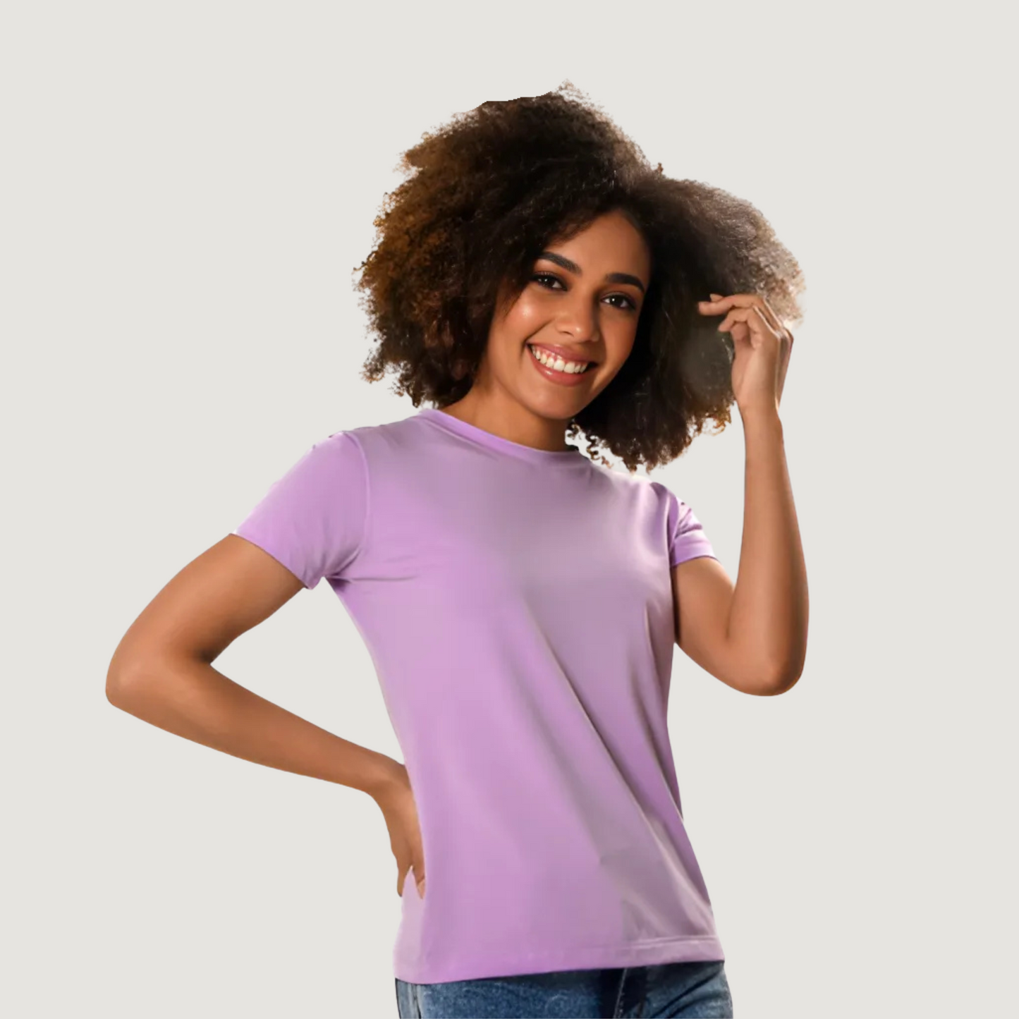 Relaxed Fit Stretch Cotton Tee..