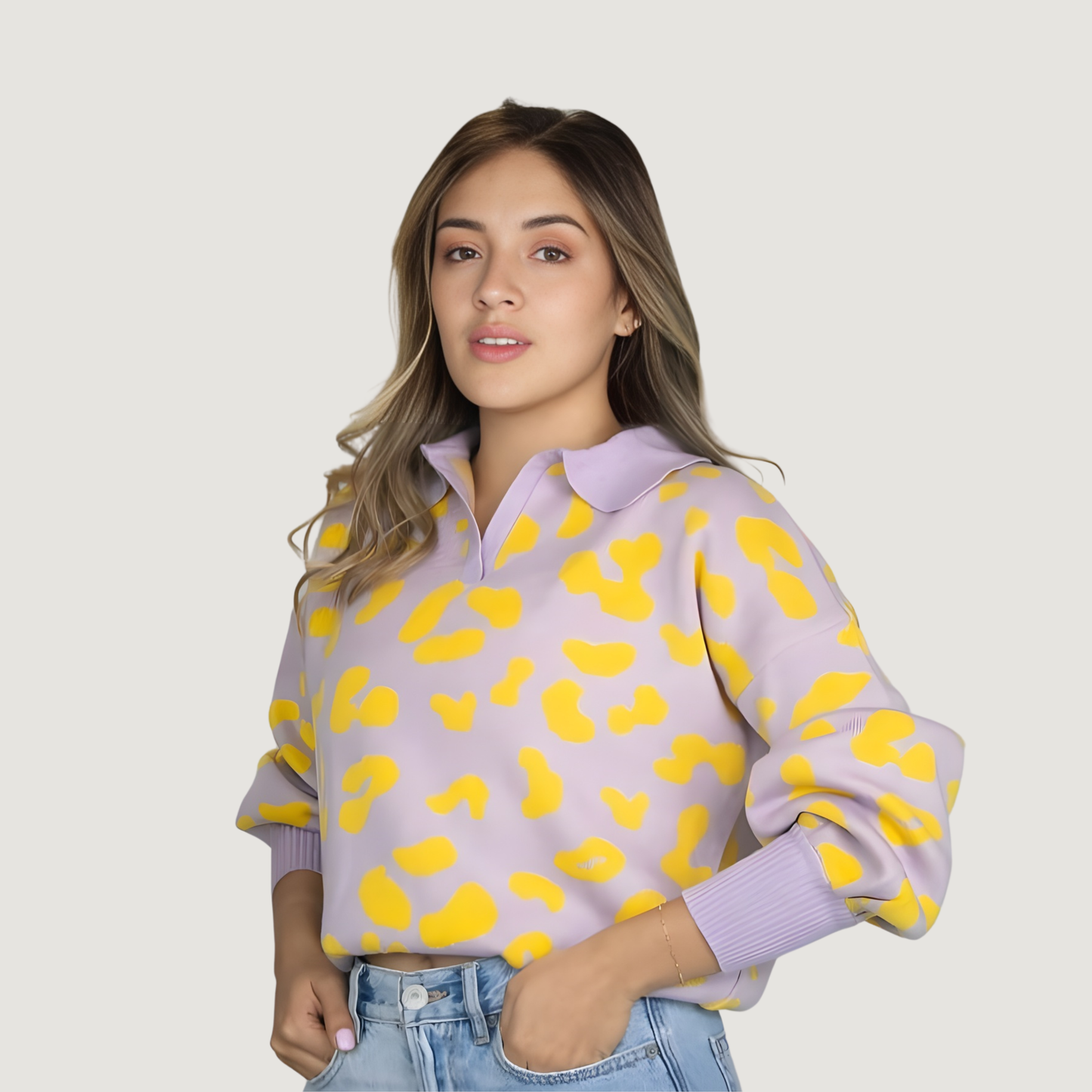 Bishop Sleeve Animal Sweater