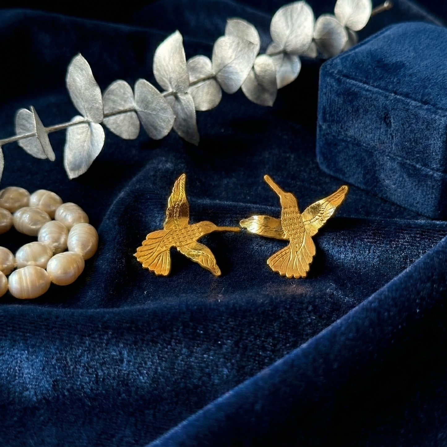 Pendientes de pájaro con un toque delicado