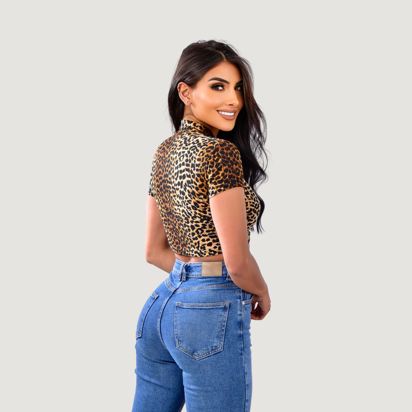 Comfortable Polo Ribbed Top - Saida Fashion 