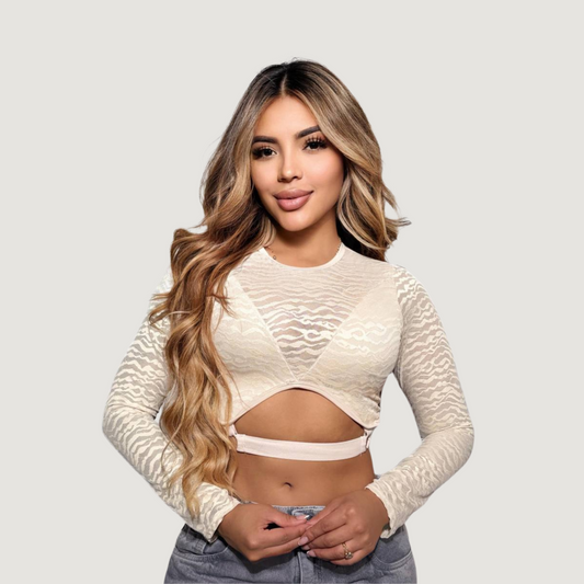 See-Through Top with Hook Waist