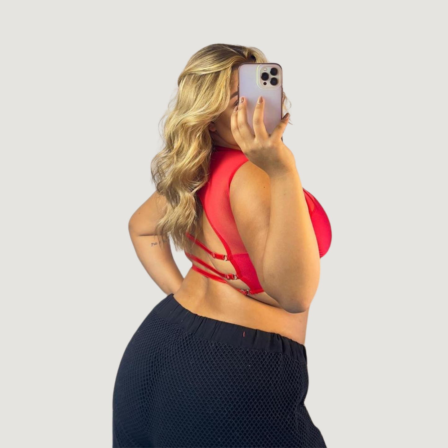 Sheer Crop Top with Structure