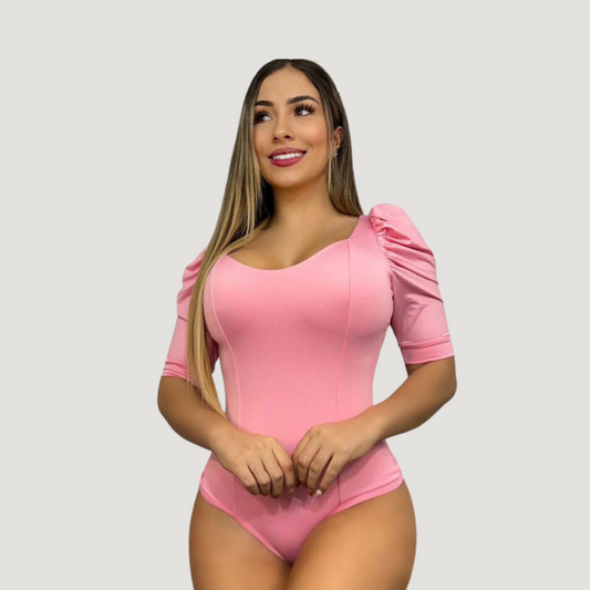 Women's Bodysuits - Puffed Sleeves