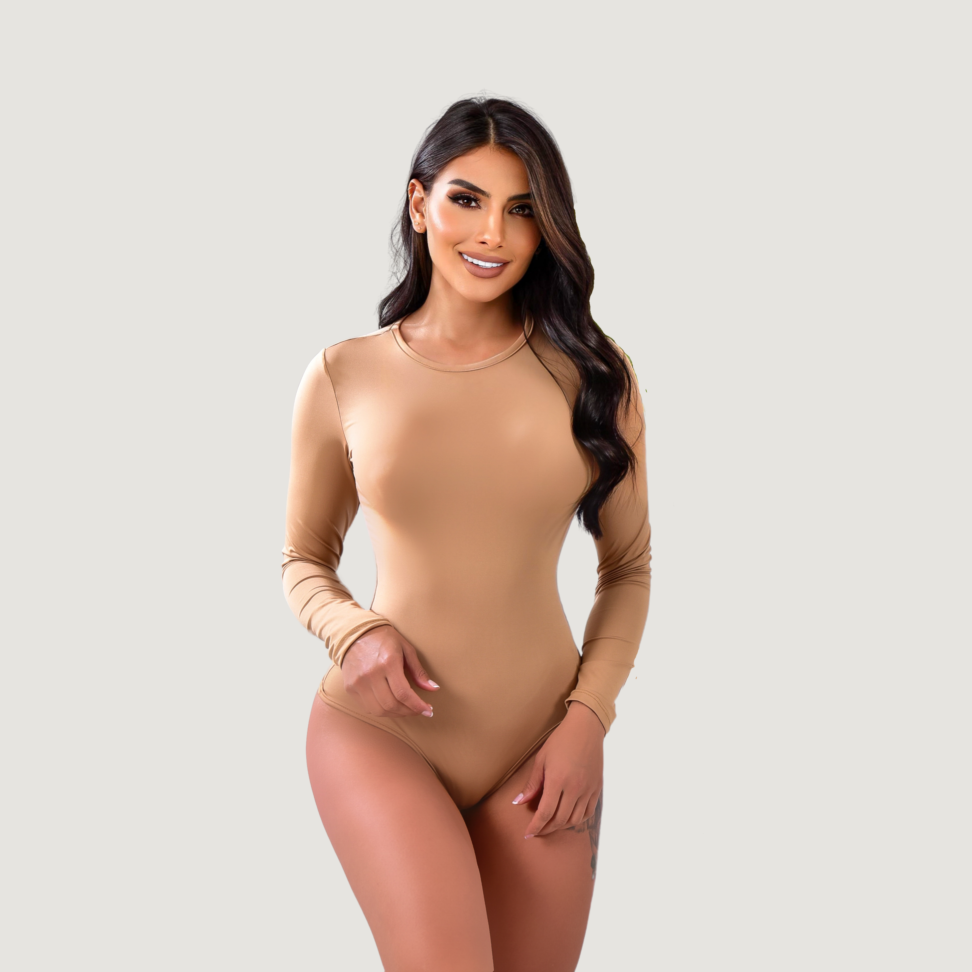 Long Sleeve Bodysuit - Essential Bodysuit - Saida Fashion 