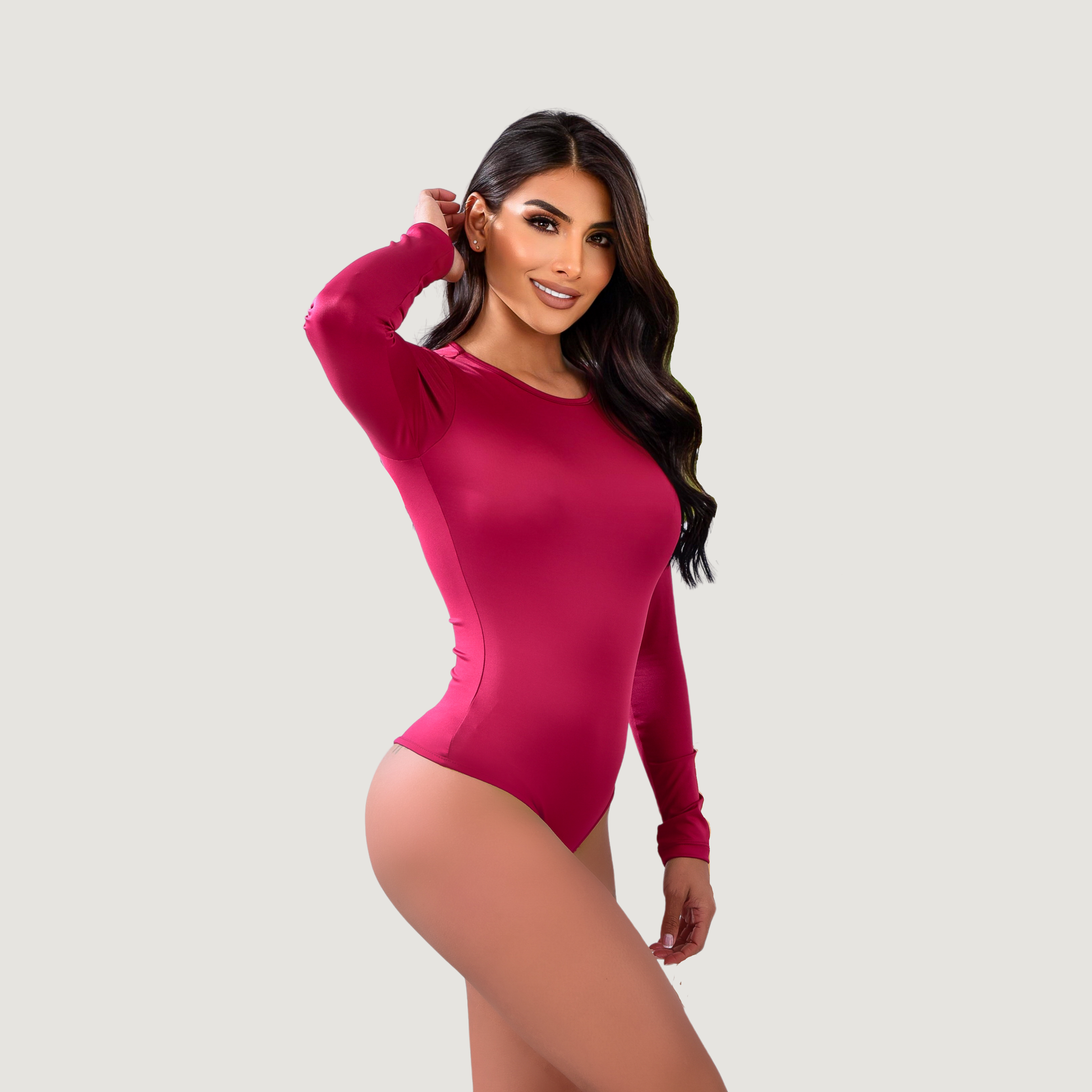 Long Sleeve Bodysuit - Essential Bodysuit - Saida Fashion 