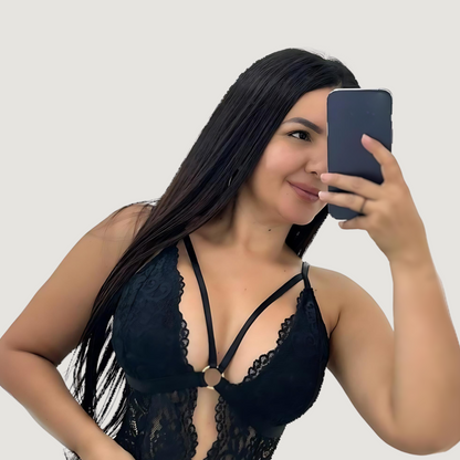 See Through Bodysuit - Deep Plunge