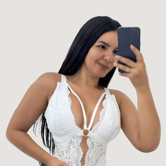 See Through Bodysuit - Deep Plunge