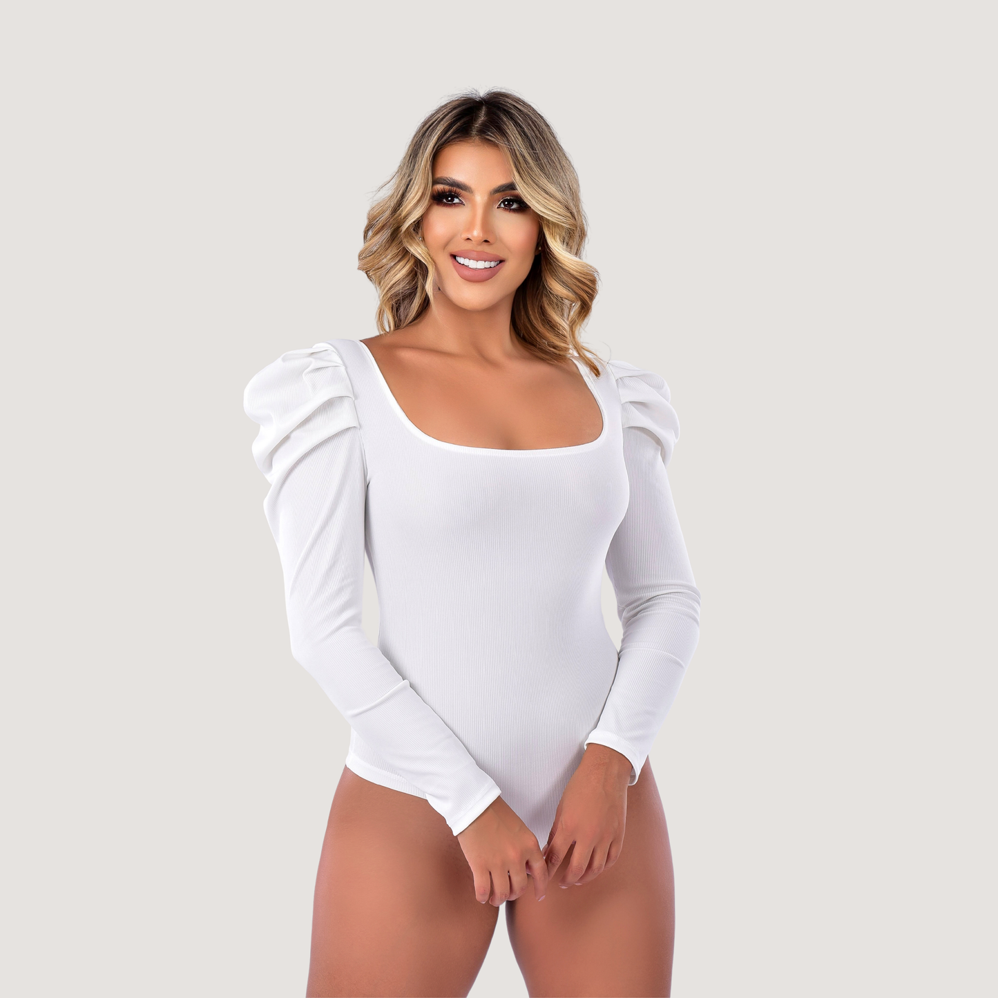 Woman Bodysuit - Square Neck - Saida Fashion 