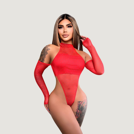 Mesh Bodysuit - High Cut Design