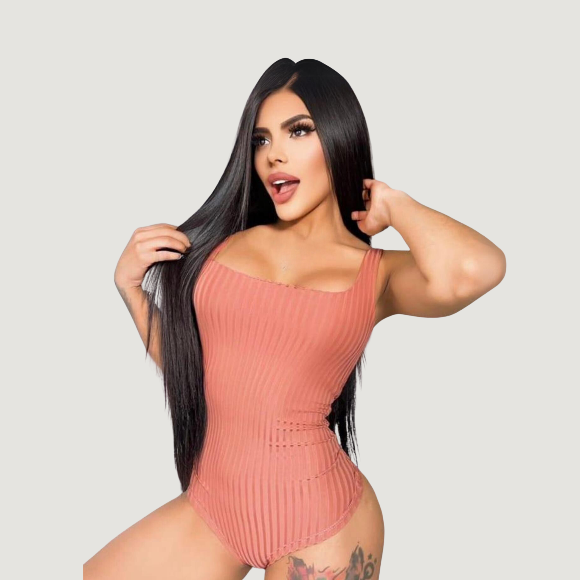 Essential Bodysuit - Wide Strap Style - Saida Fashion 