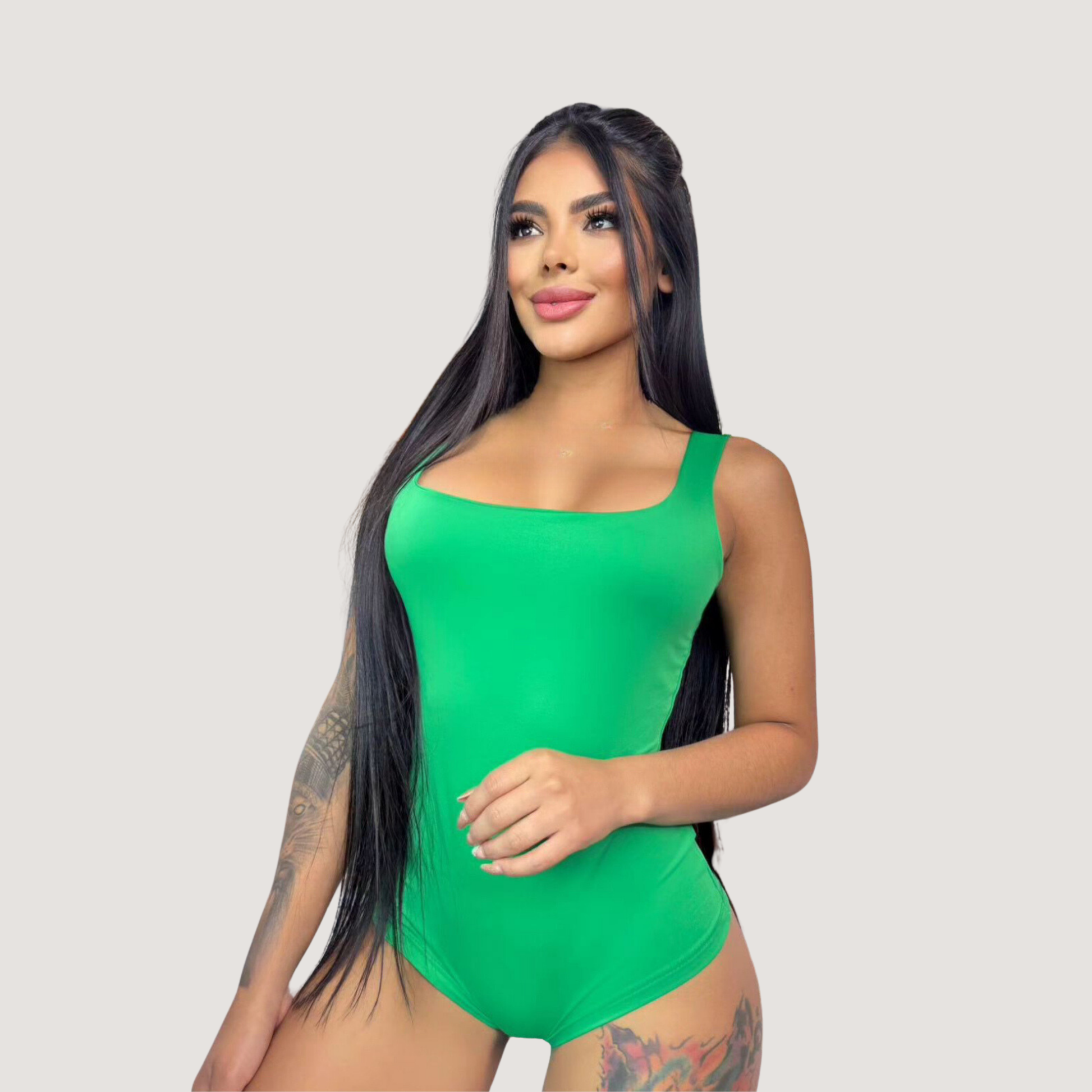 Essential Bodysuit - Wide Strap Style - Saida Fashion 