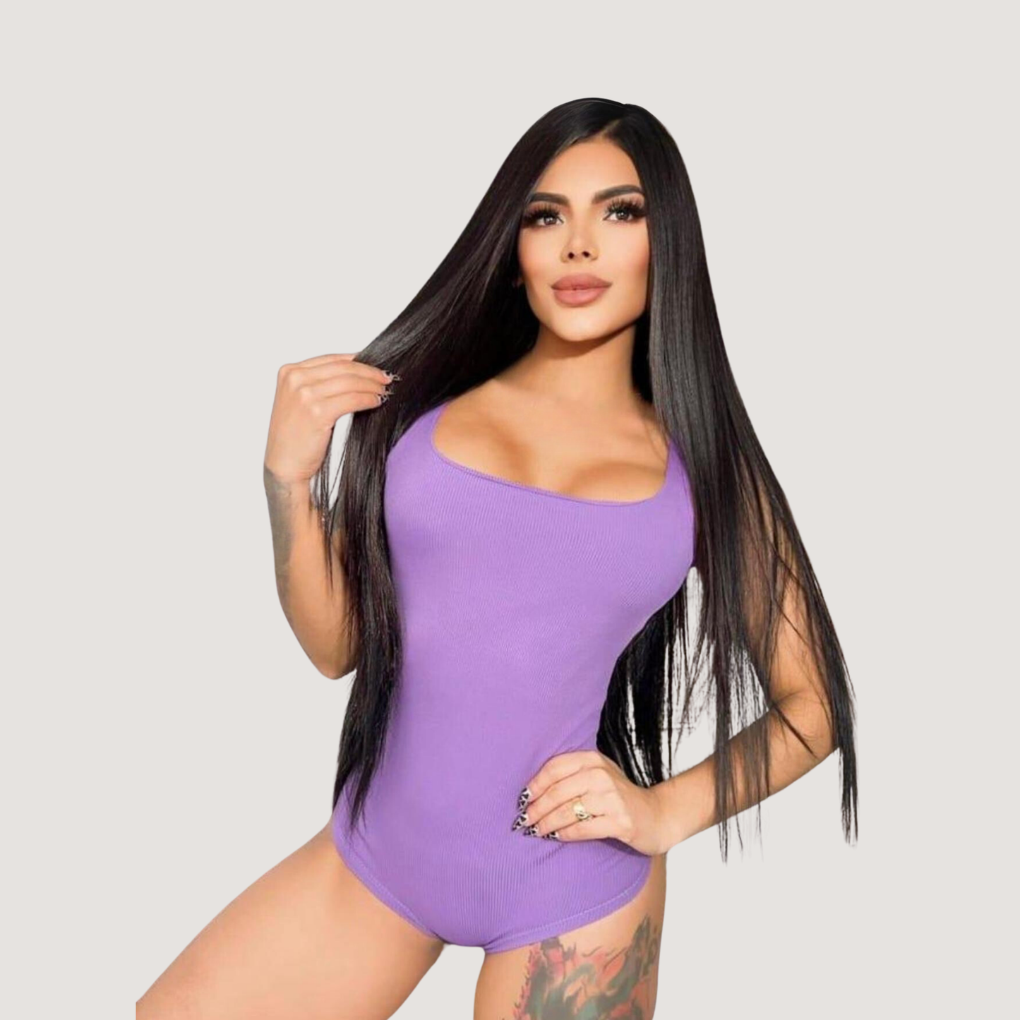 Essential Bodysuit - Wide Strap Style - Saida Fashion 