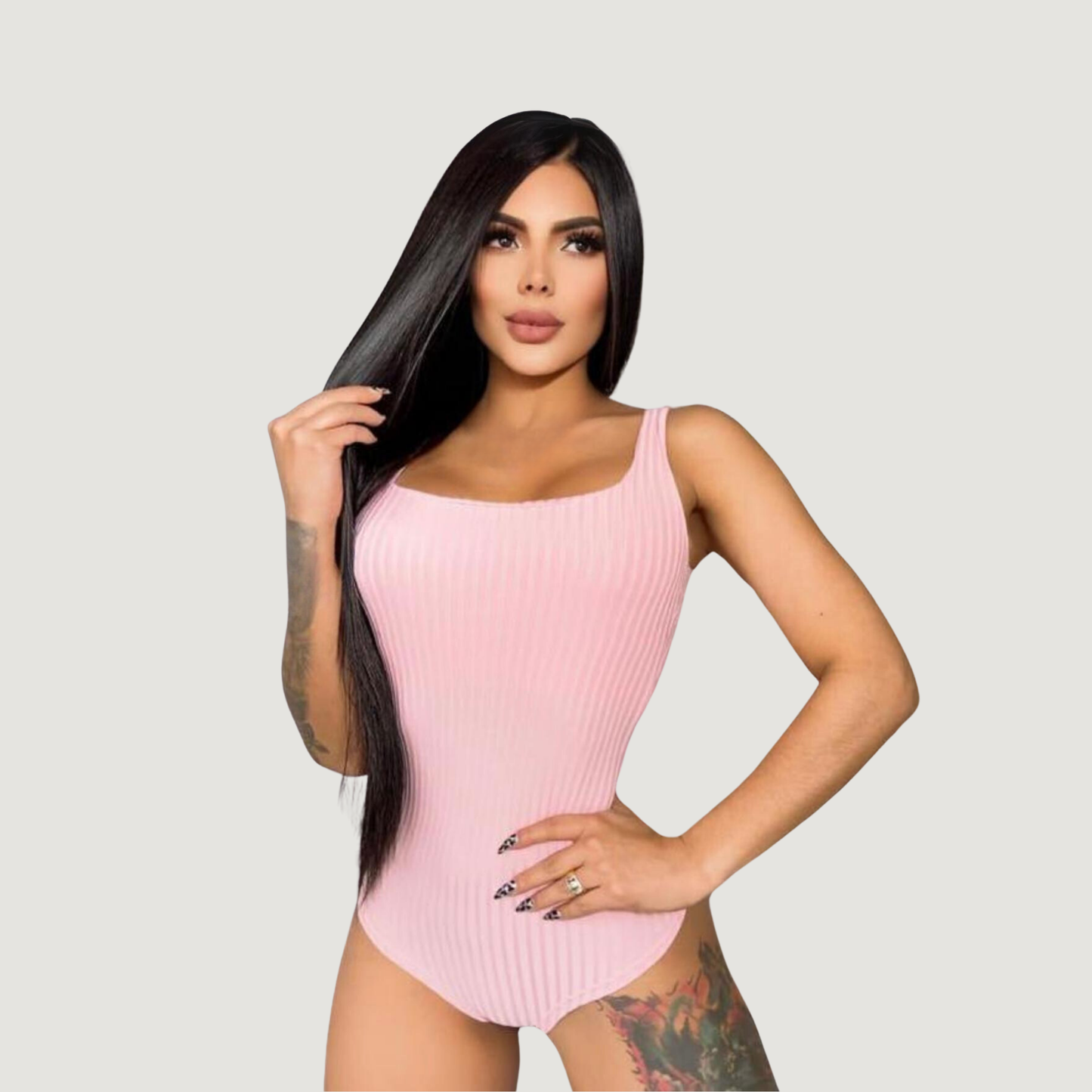 Essential Bodysuit - Wide Strap Style - Saida Fashion 