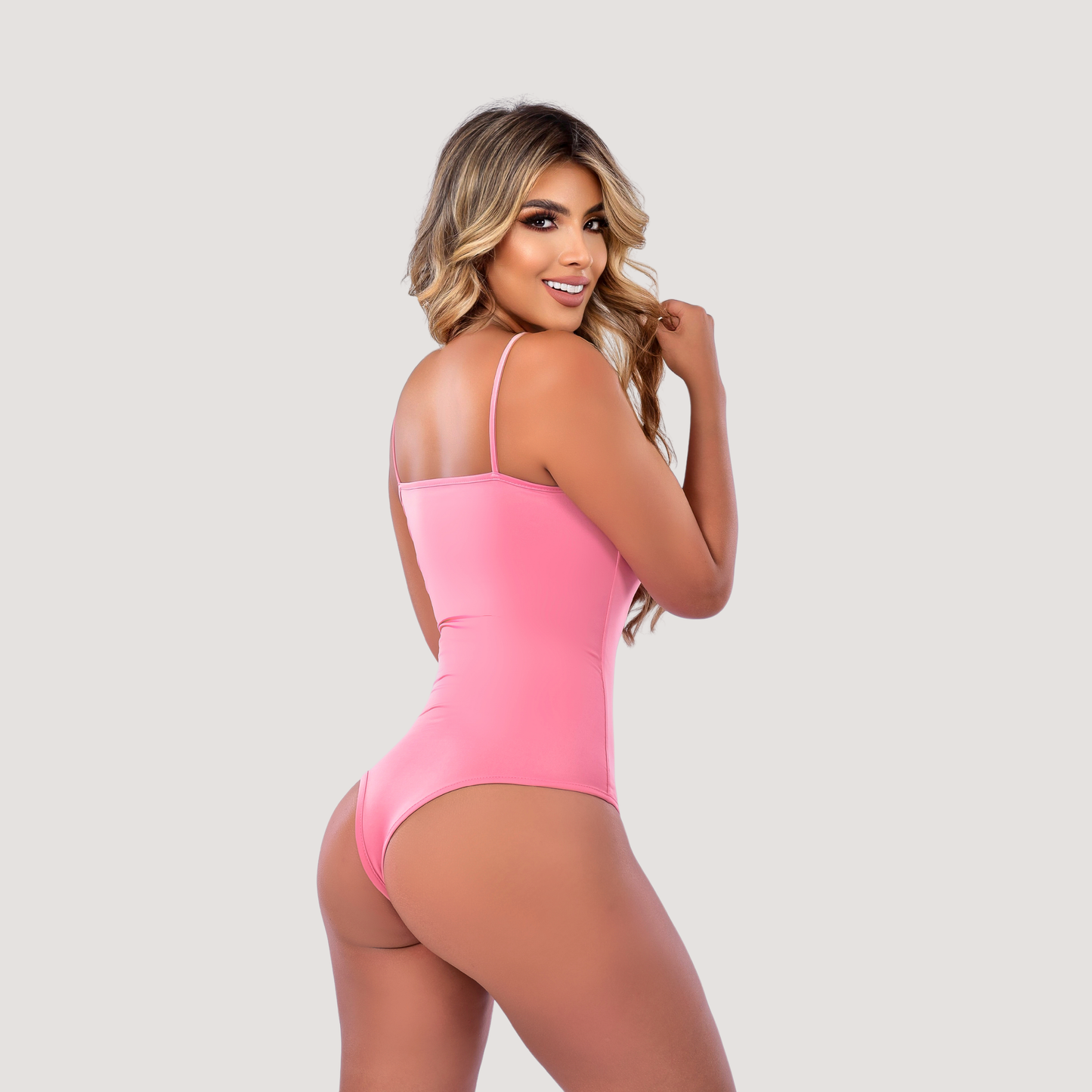 Basic Bodysuit - Double-Layer Front - Saida Fashion 
