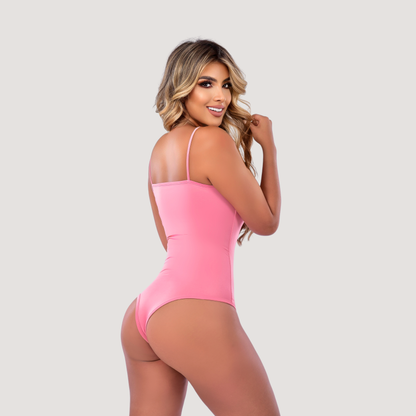 Basic Bodysuit - Double-Layer Front - Saida Fashion 