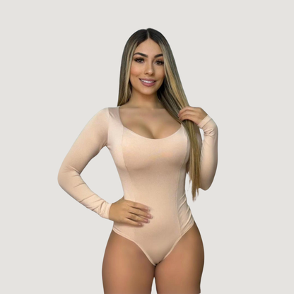 Women's Bodysuit Long Sleeve - Essential - Saida Fashion 