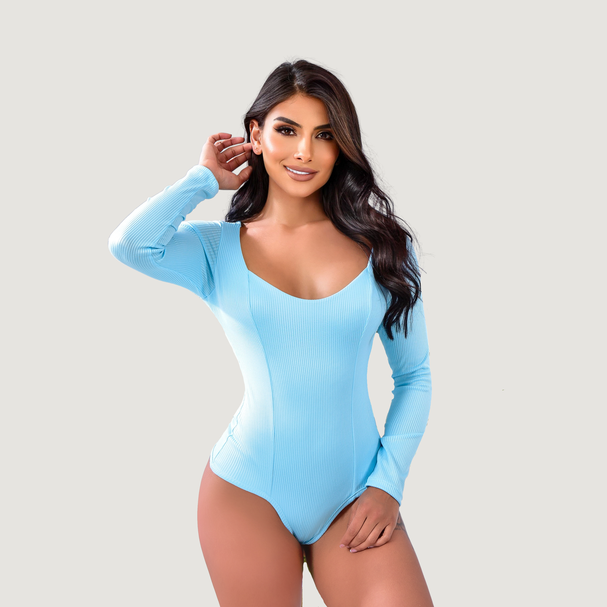 Women's Bodysuit Long Sleeve - Essential - Saida Fashion 