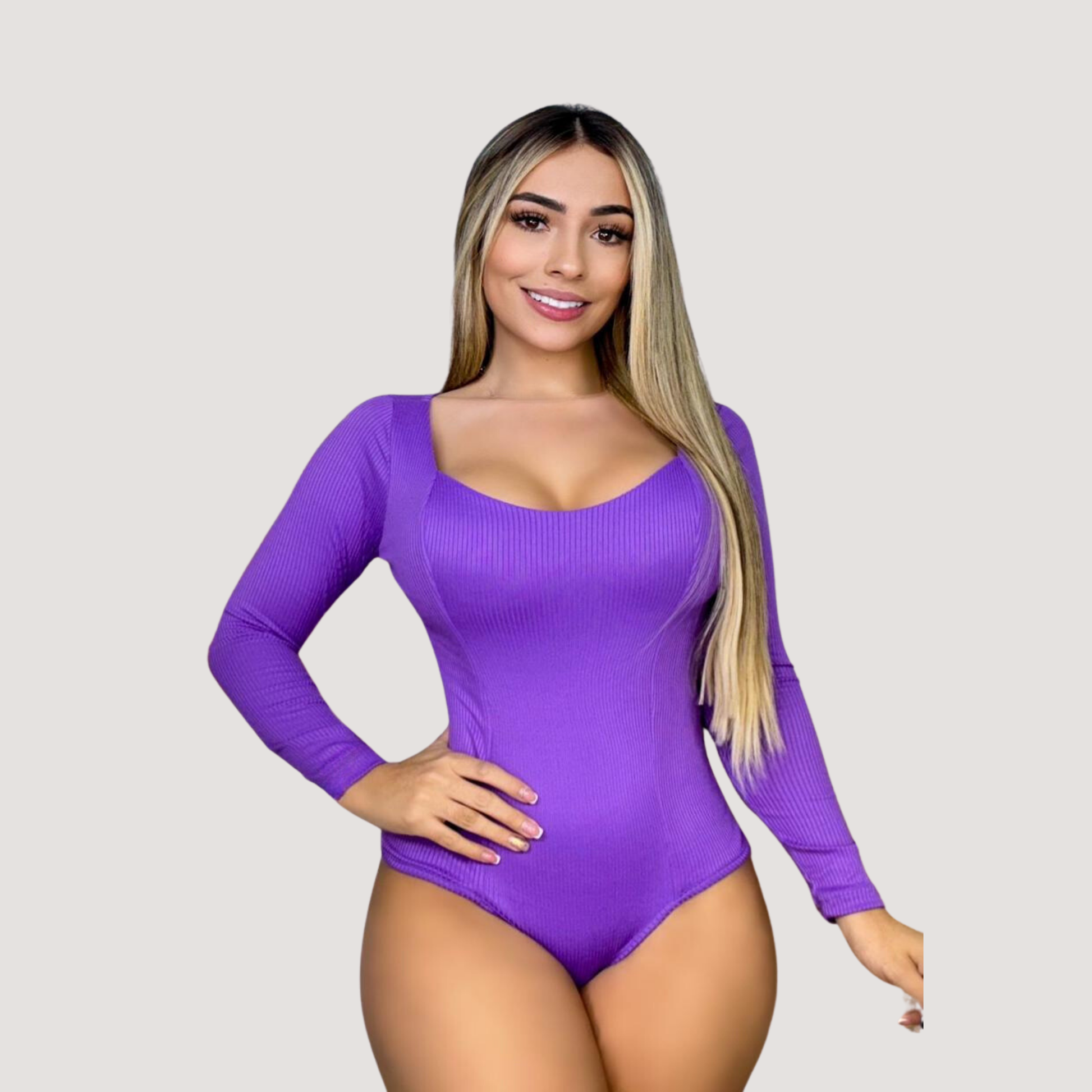 Women's Bodysuit Long Sleeve - Essential - Saida Fashion 