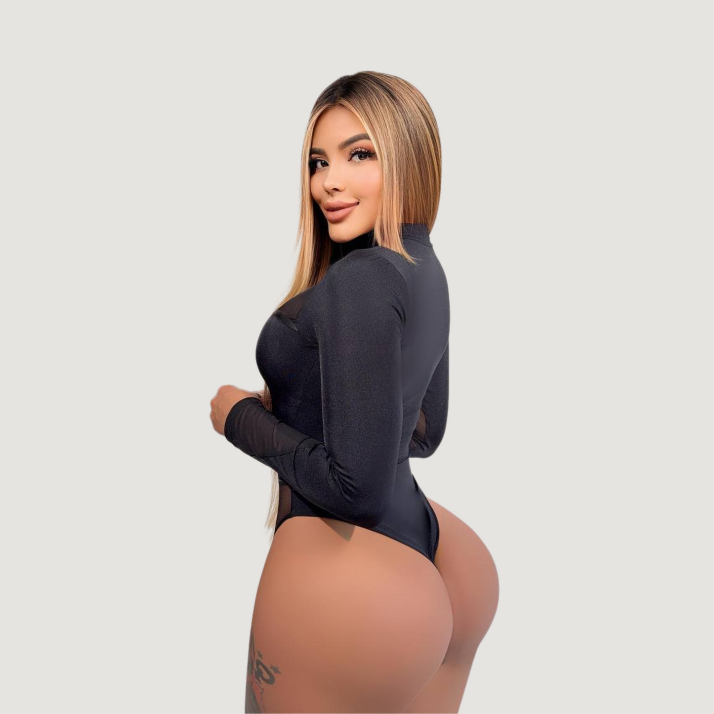 Sexy High Cut Sheer Bodysuit