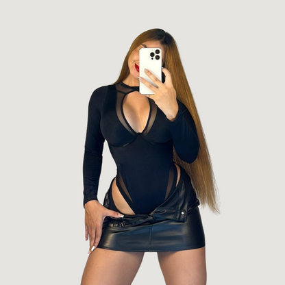 Long Sleeve Cut-Out Bodysuit