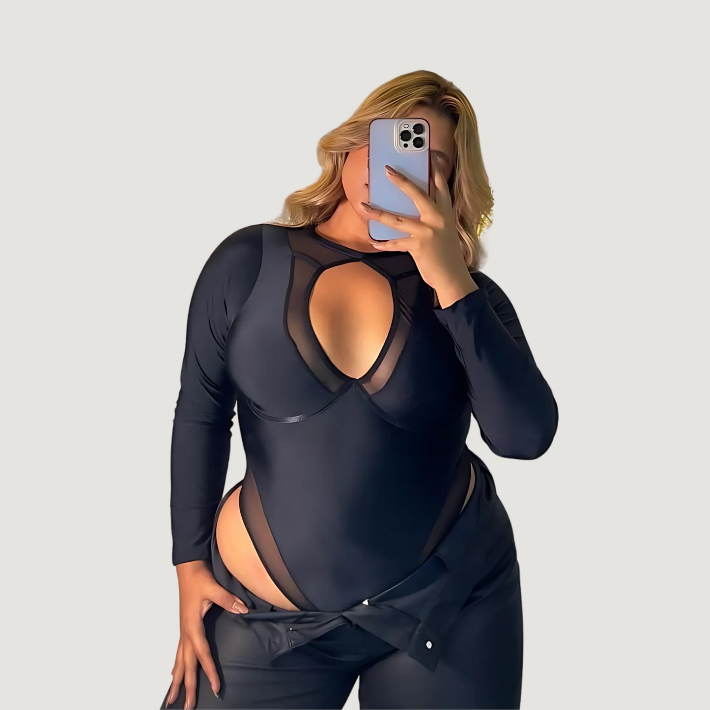 Long Sleeve Cut-Out Bodysuit