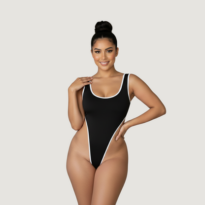 High Cut Bodysuit - Soft Lycra Fabric