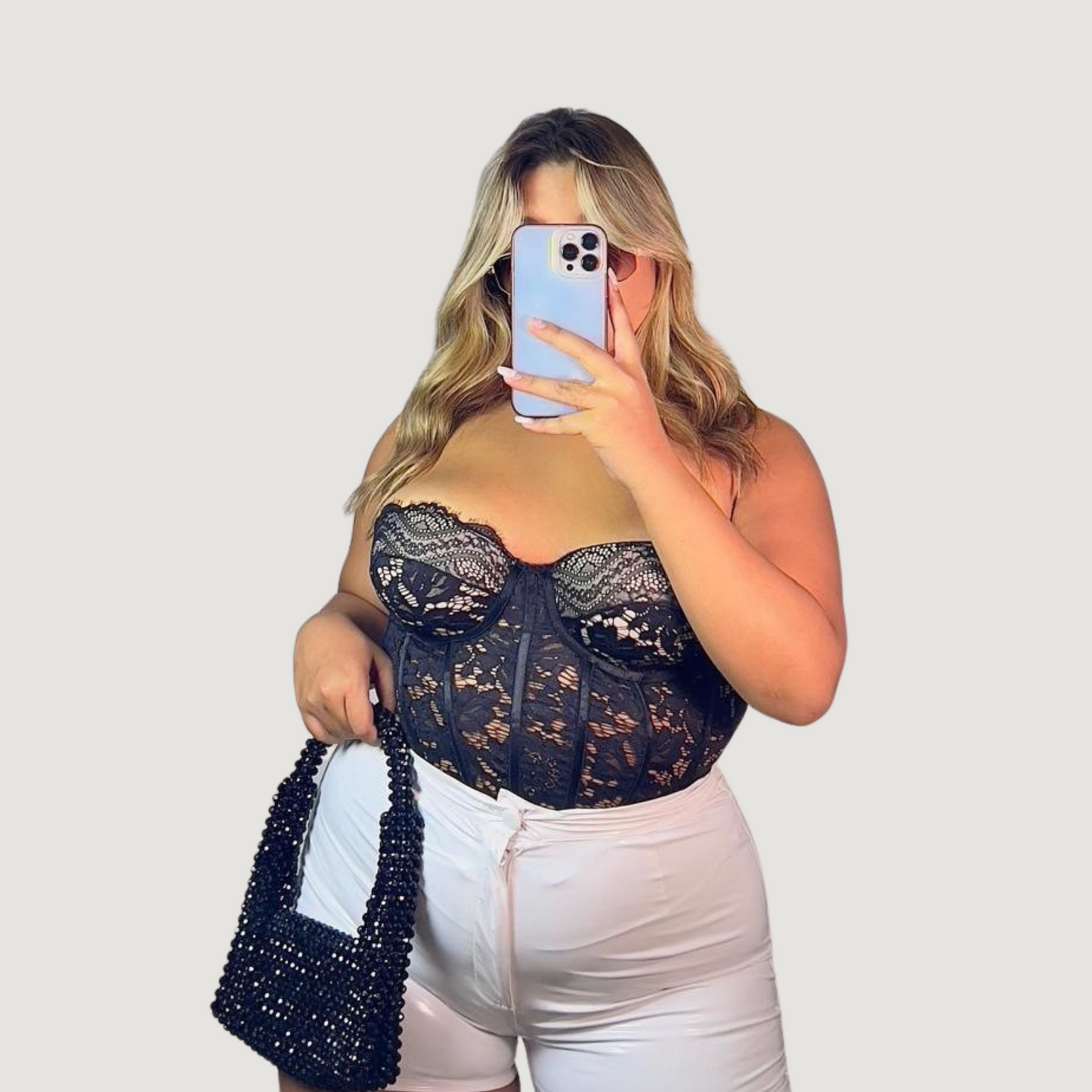 Corset Top with Built-In Cups