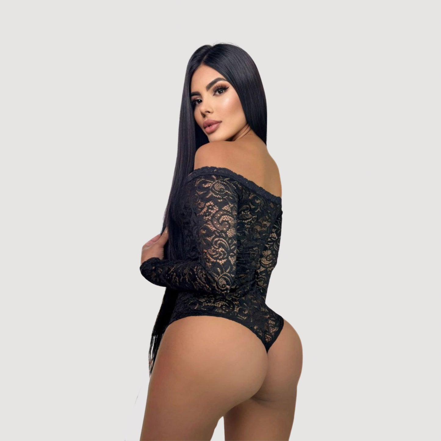 Lace Bodysuit Top - Lined Bust Style