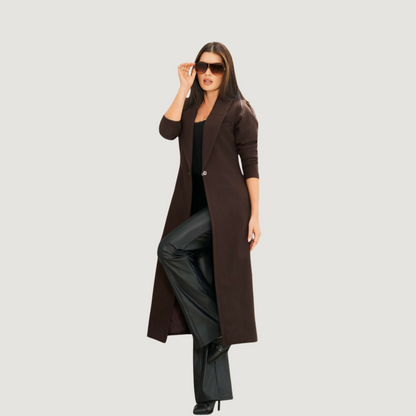 Women’s Tailored Brown Long Coat