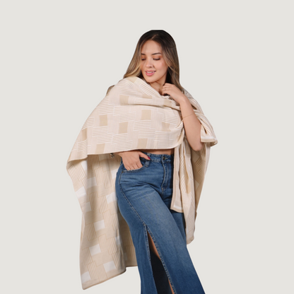 Abstract Knit Ponchos