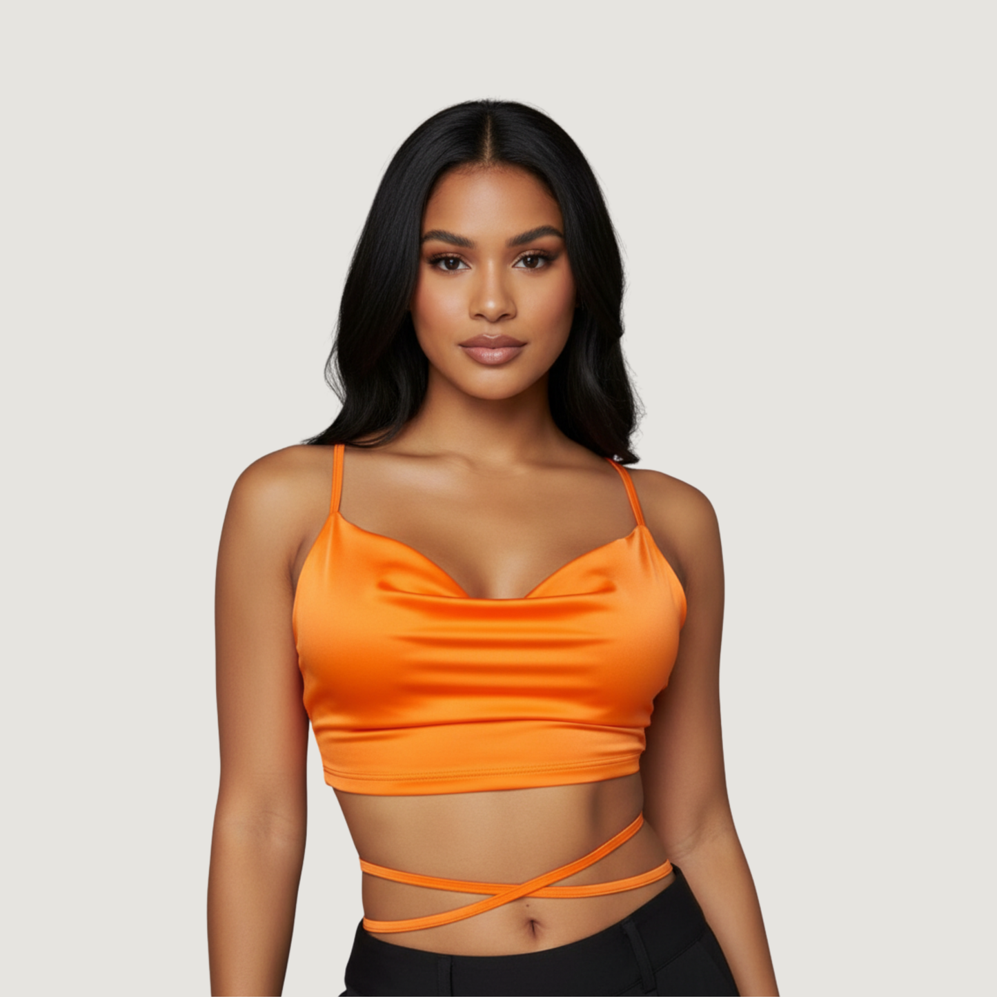 Open Back Top with Delicate Straps