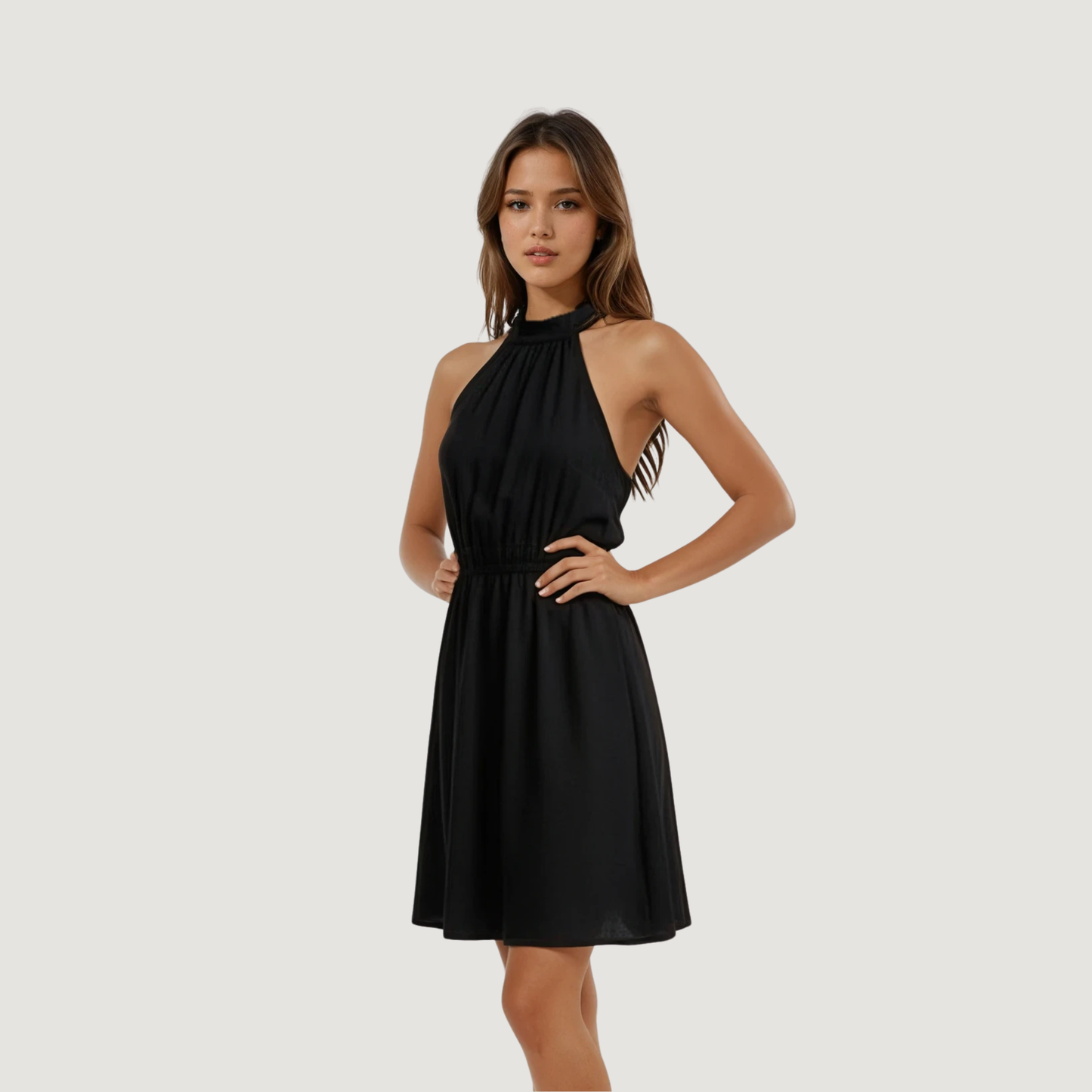 Vestidos de moda con escote halter