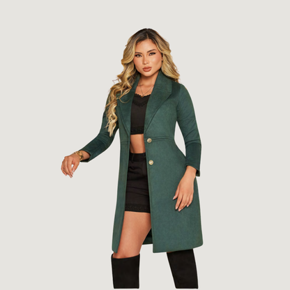 Chic Faux Suede Winter Coat