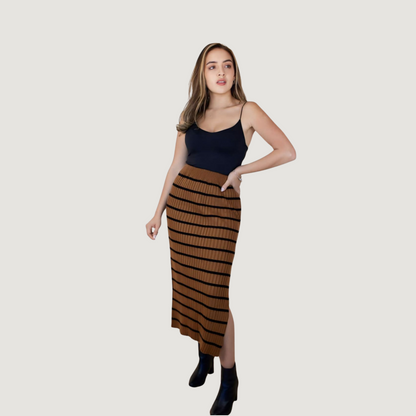 Stylish Slit Knit Skirt