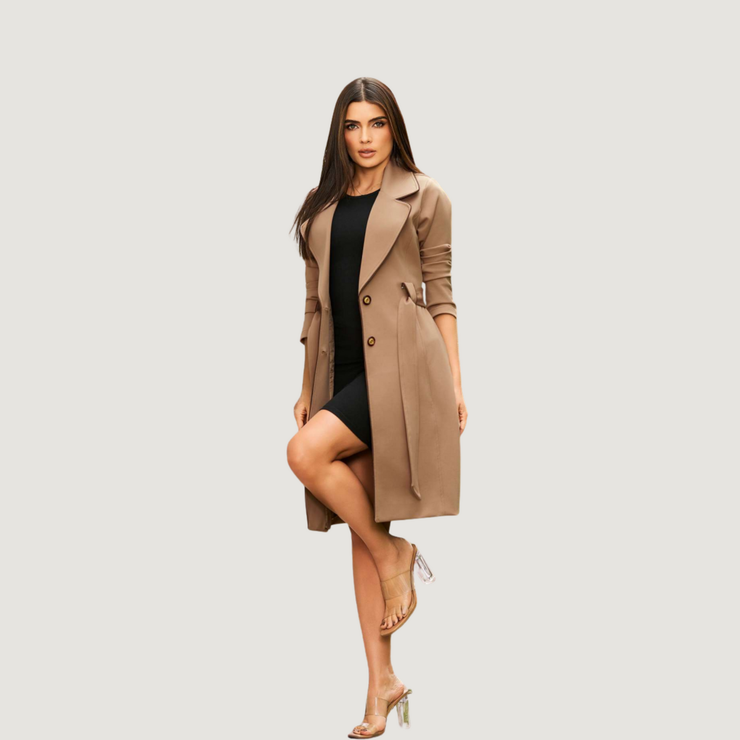 Timeless Trench with Contrast Details