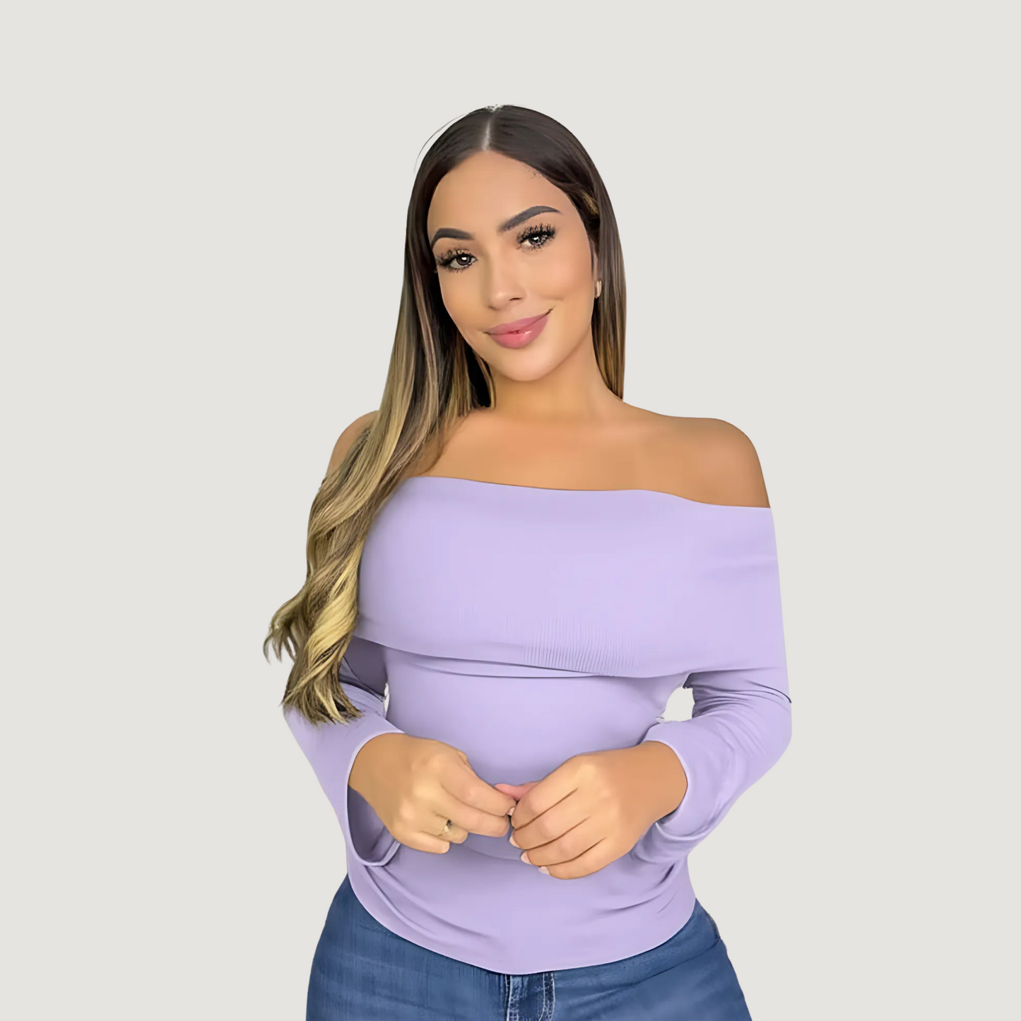 Ribbed Off-Shoulder Top