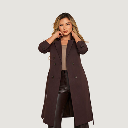 Brown Double-Breasted Trench