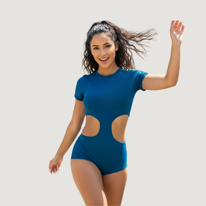 Trendy Waist Cut-Out Bodysuit