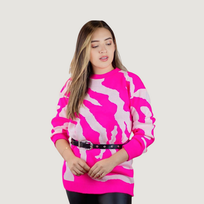 Heart Knit Pullover for Women