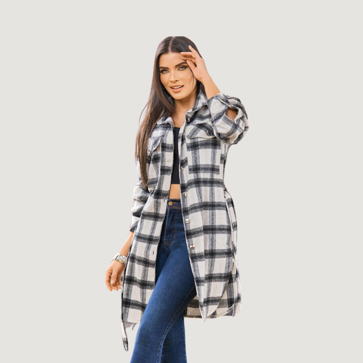 Womens Jackets with Shirt-Style Design