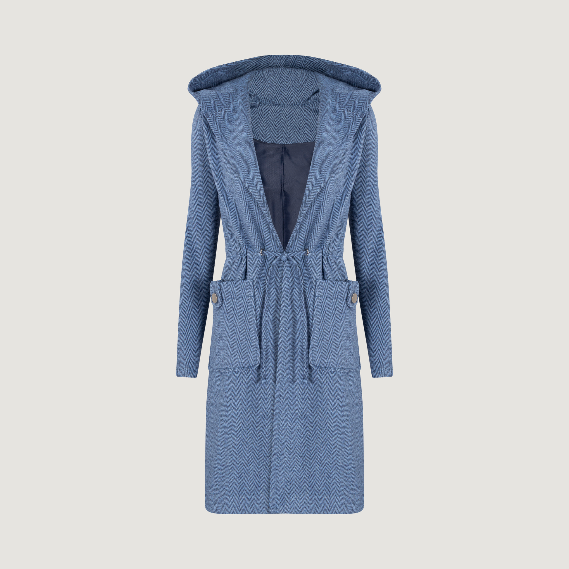 Trench Coat with Adjustable Waist - Saida Fashion 
