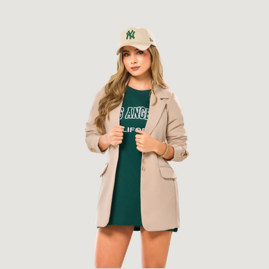 Tailored Blazer with Flap Pockets