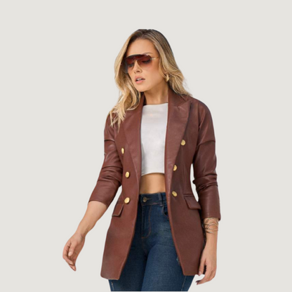 Fashion Blazers with Golden Buttons