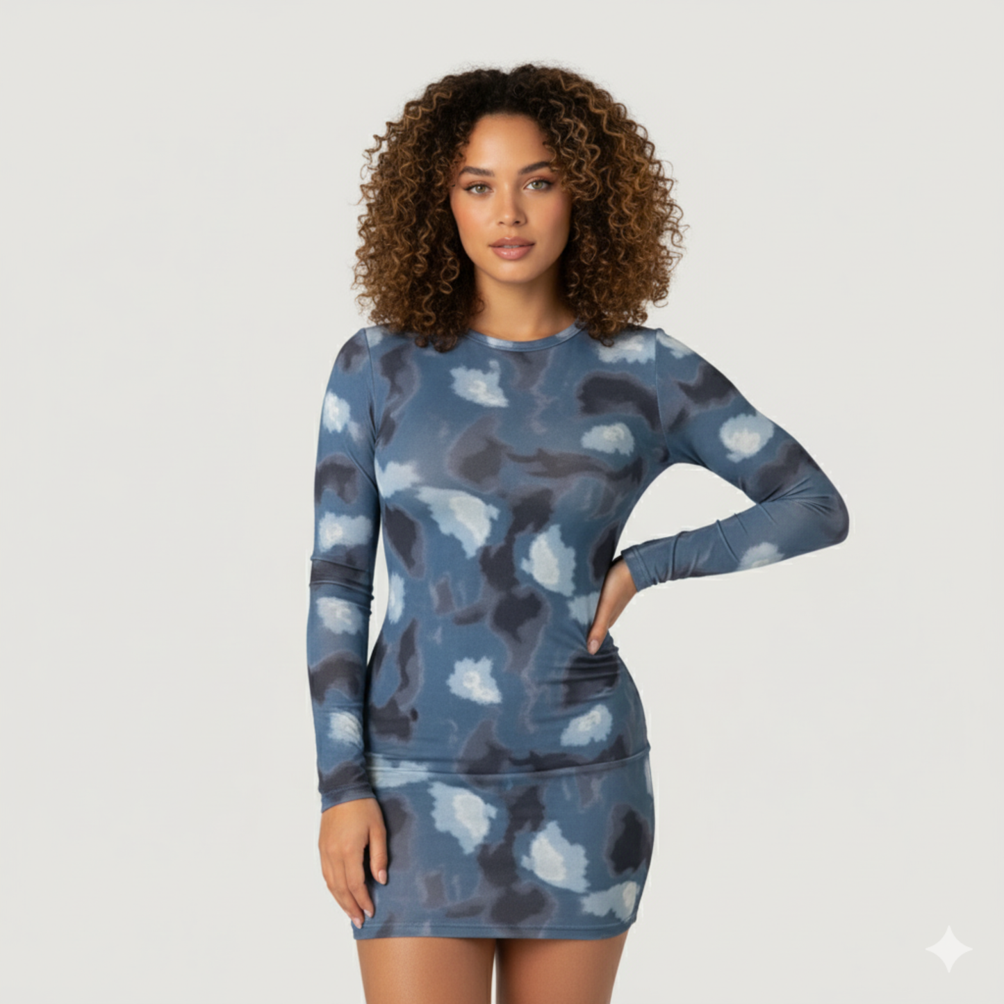 Mini vestidos con mangas largas