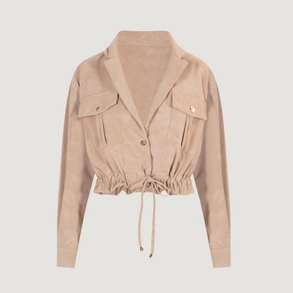 Short Jacket with Gold Buttons