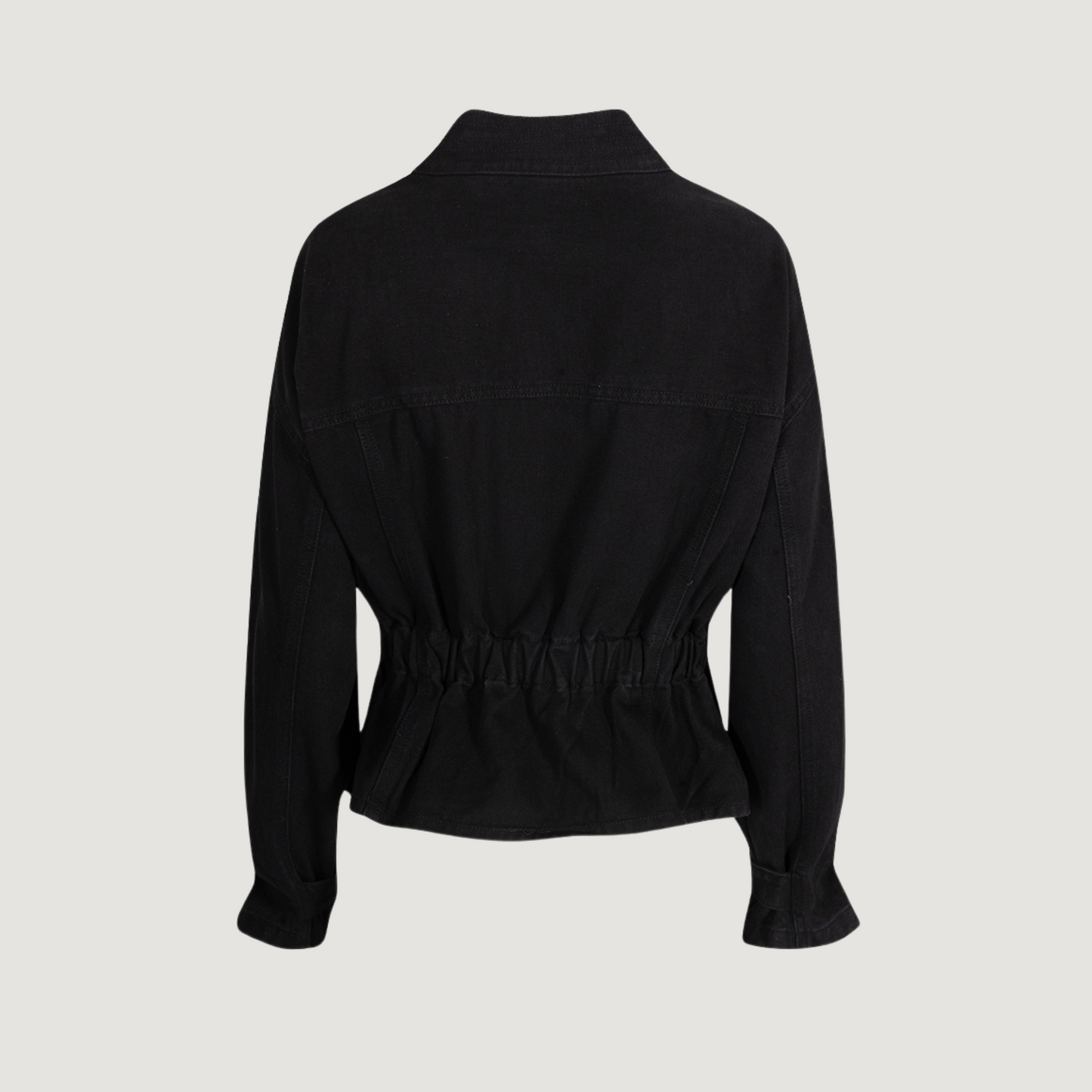 Chaqueta vaquera con detalles de perlas