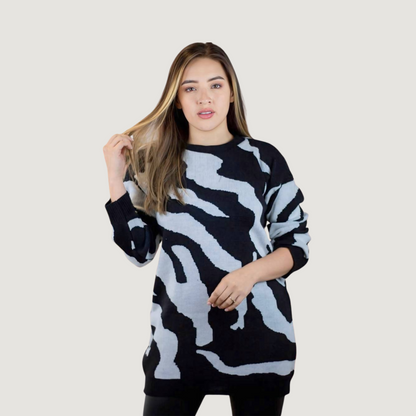 Heart Knit Pullover for Women