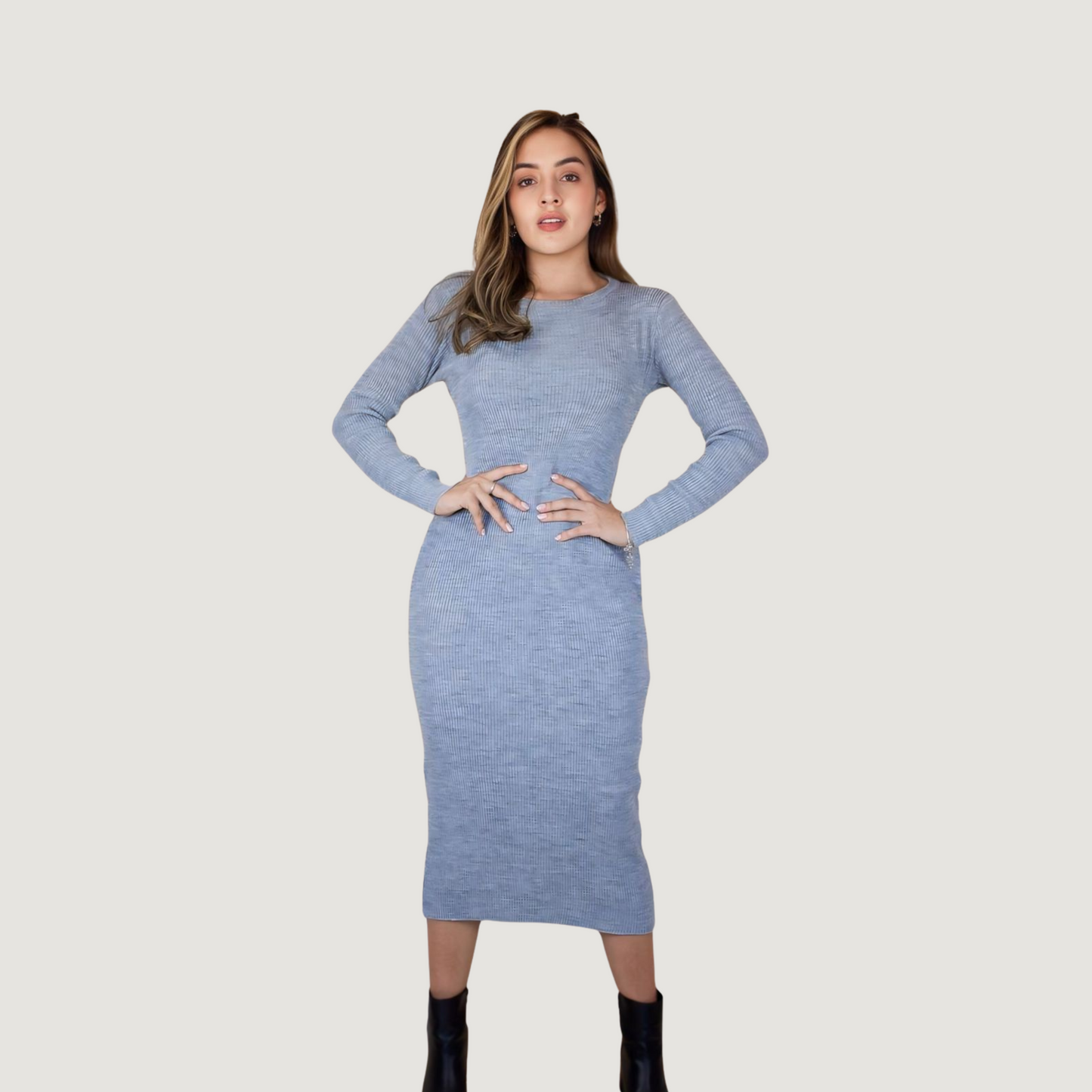 Knit Midi Pencil Dress