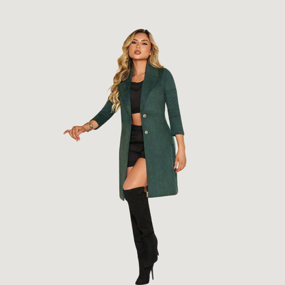 Chic Faux Suede Winter Coat