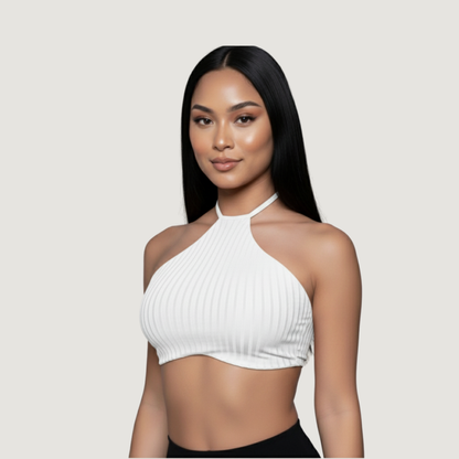 Camiseta sin mangas con lazos ajustables en el cuello